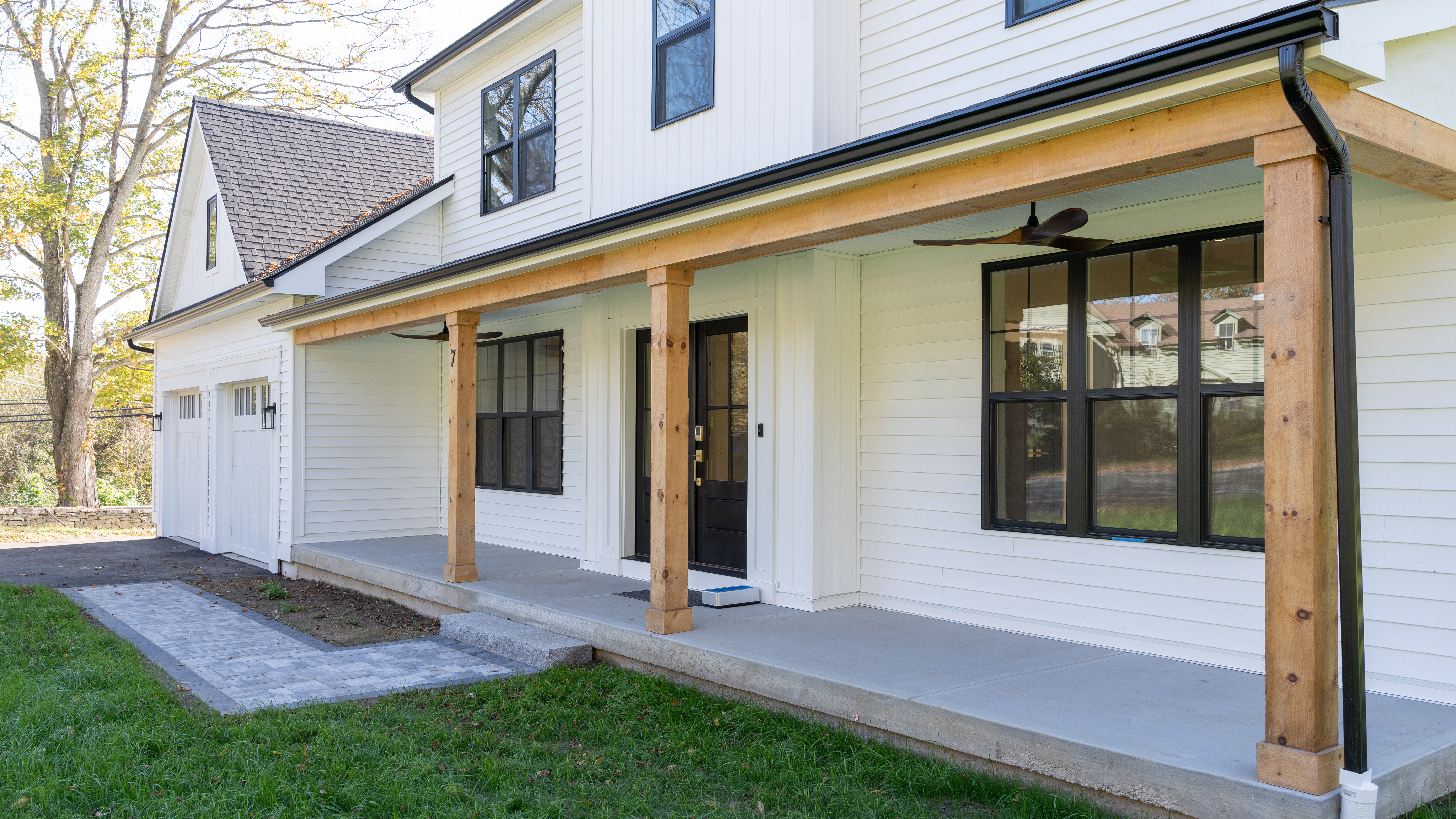Exterior trim details on a residential home